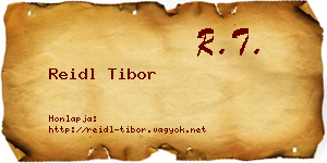 Reidl Tibor névjegykártya